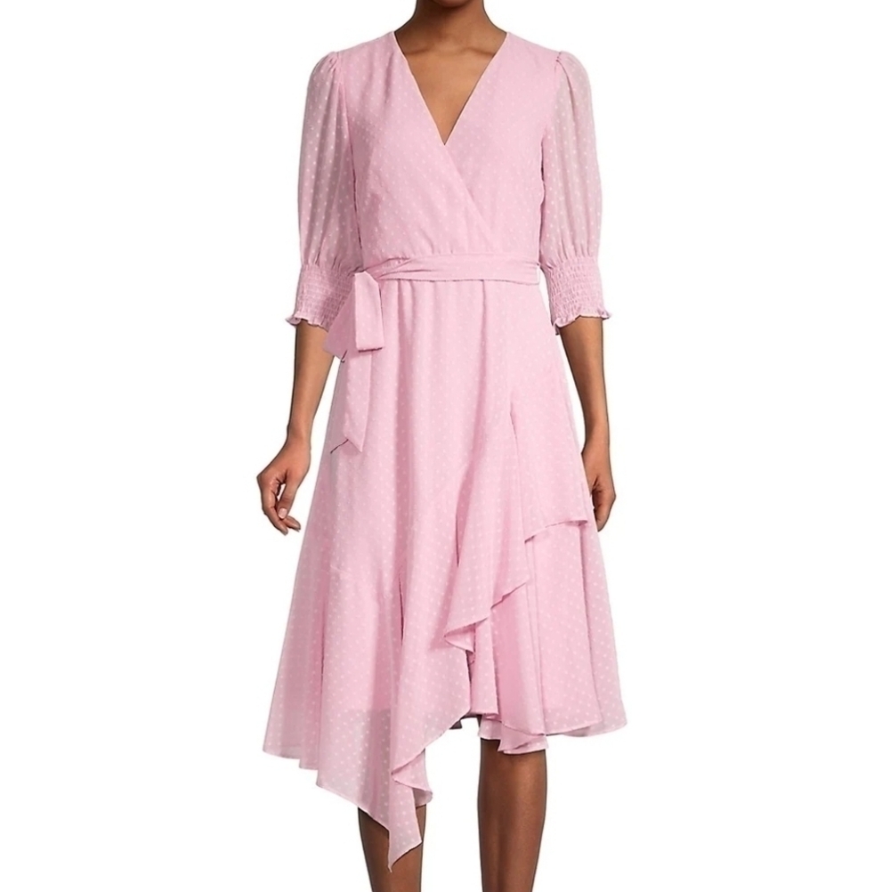 Gabby skye chiffon assymetrical dress